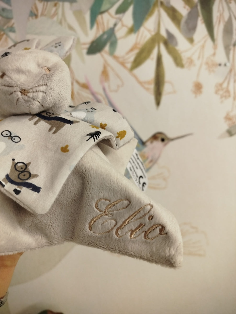 Doudou Benoky ourson gris
