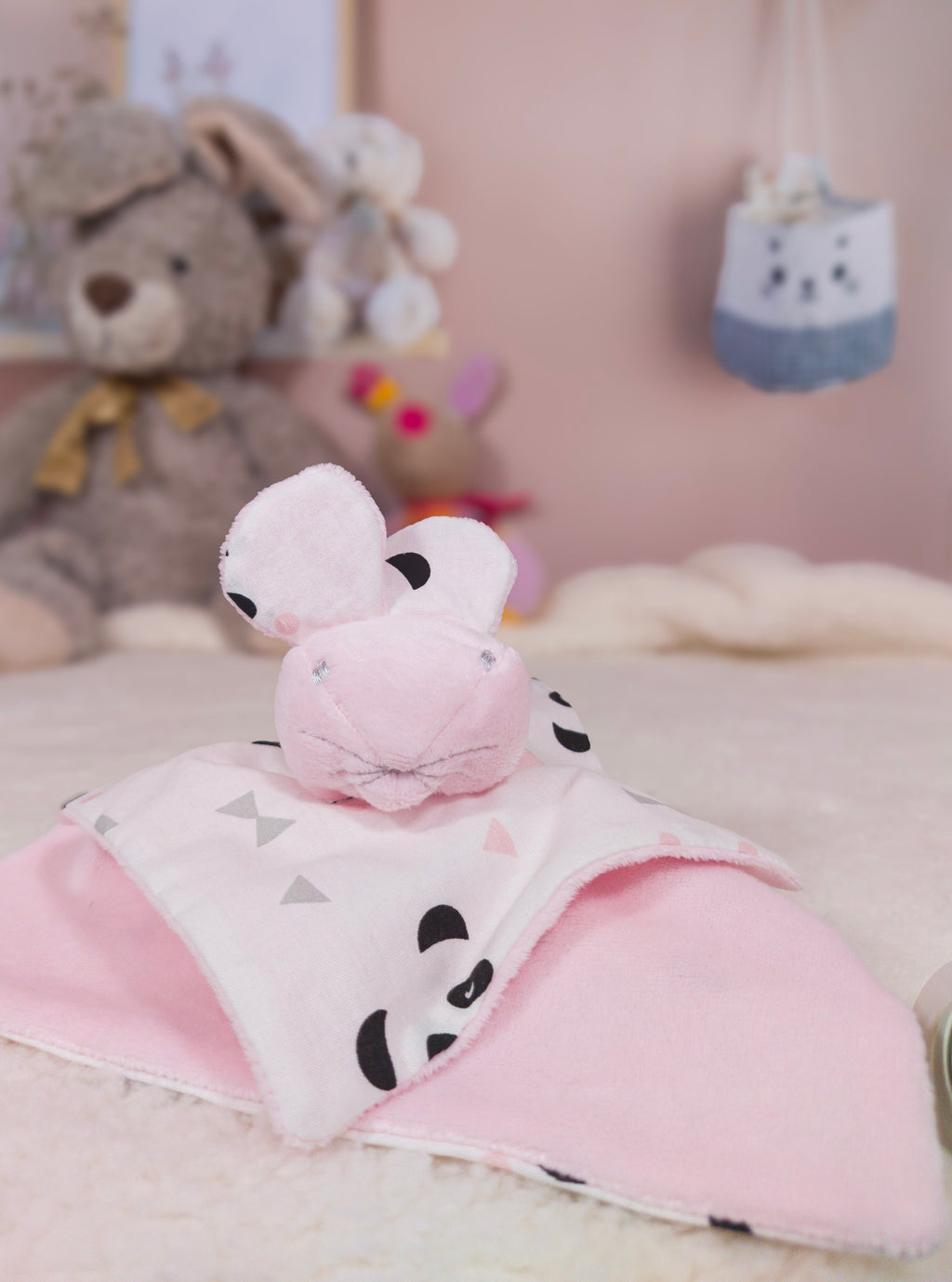 Doudou Benoky panda rose